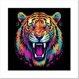 Siberian Tiger Smiling Posters and Art